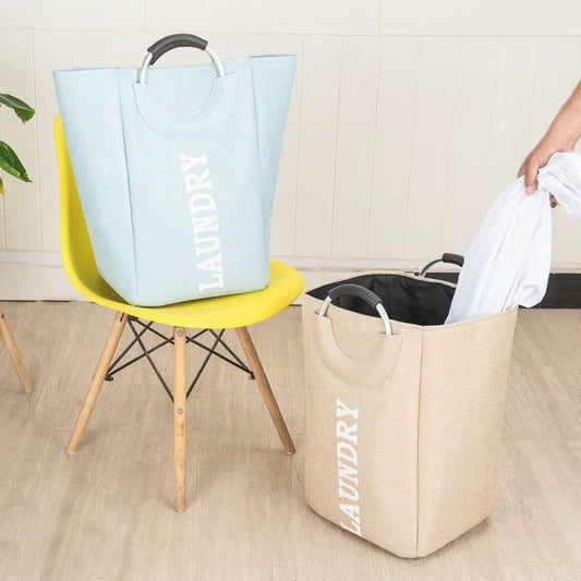 سلة غسيل قماش قابلة للطي بمقابض – Laundry Hamper