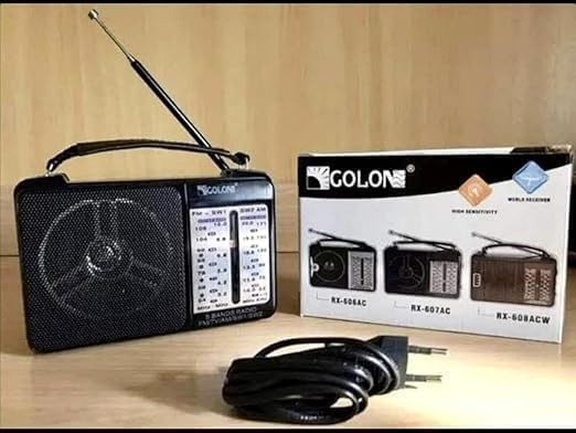 راديو جولون كلاسيك RX-606AC | راديو AM FM متعدد الموجات بهوائي طويل