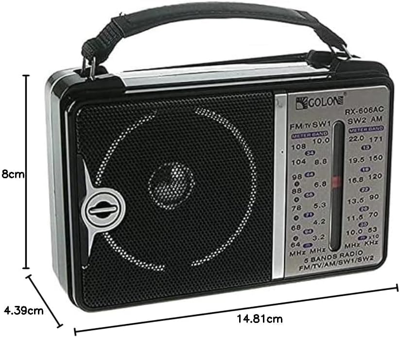 راديو جولون كلاسيك RX-606AC | راديو AM FM متعدد الموجات بهوائي طويل