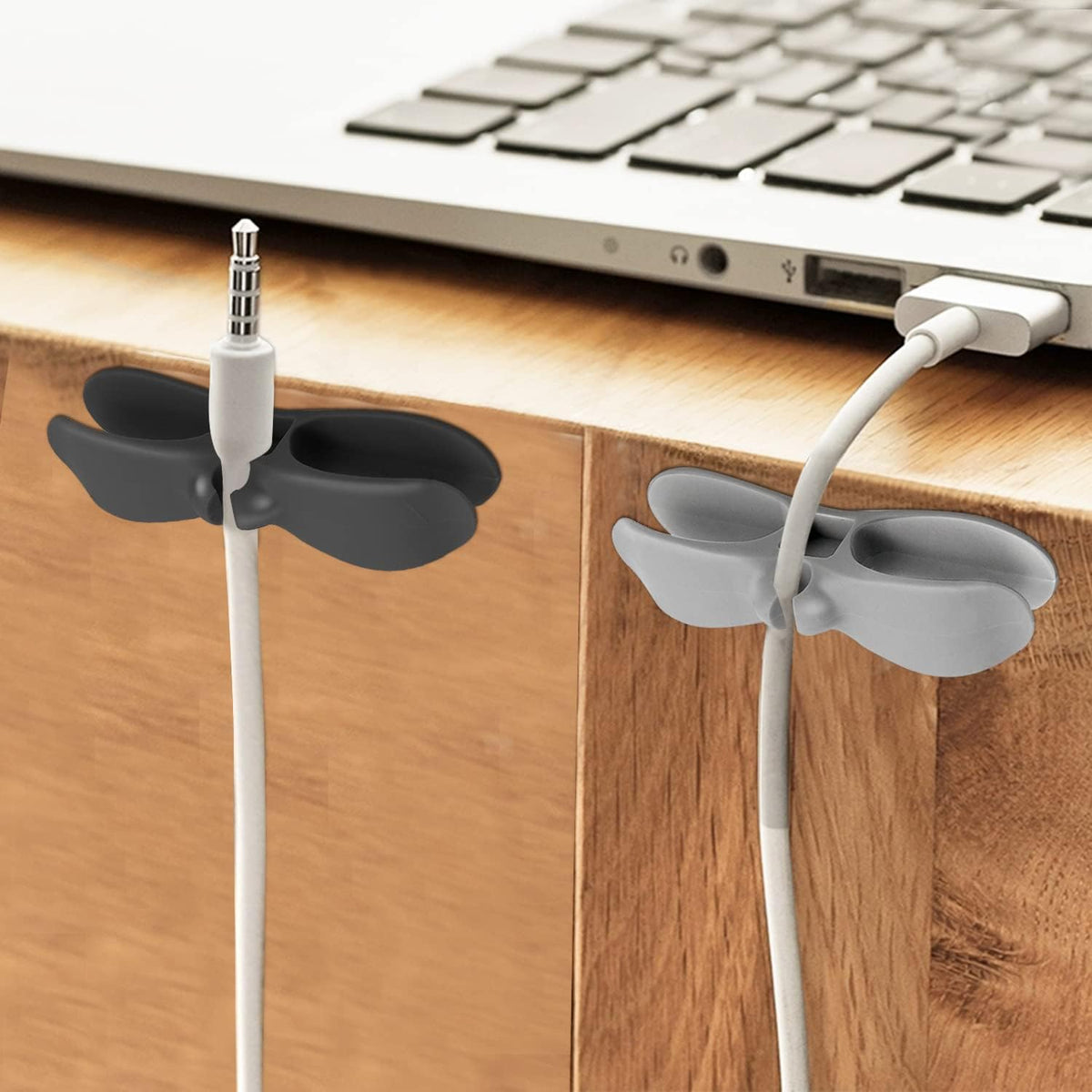 منظم أسلاك كهرباء ذاتي اللصق – حامل ولفاف للكابلات