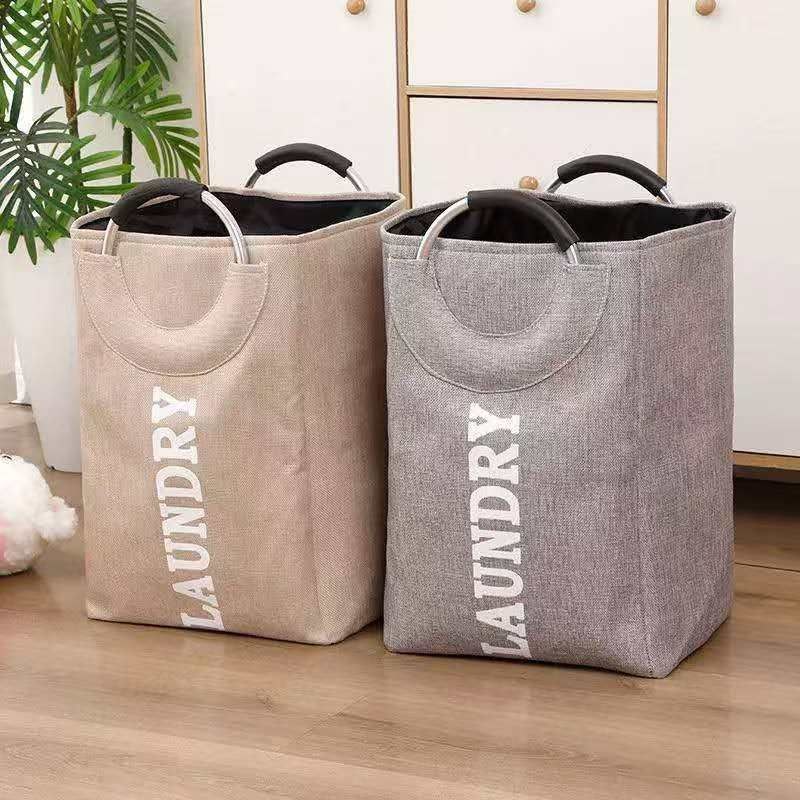 سلة غسيل قماش قابلة للطي بمقابض – Laundry Hamper